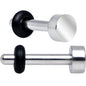 14G Stainless Steel Single Flare Flat Top Plug