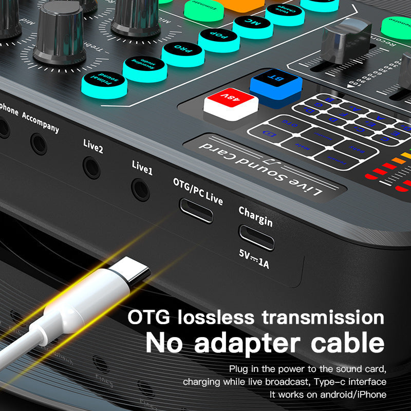 Fashion Minimalist Sound Card Support 48v Microphone