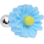 16G Aqua Desert Cactus Flower Cartilage Tragus Earring