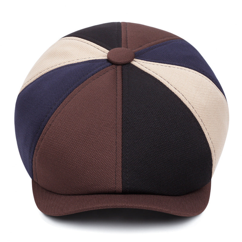 Mens British-Style Retro Casual Octagonal Cap