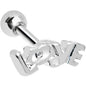 18G White Drop Whisper of Love Cartilage Tragus Earring