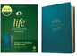 NLT Life Application Study Bible, Third Edition (Leatherlike, Teal Blue, Red Letter) - Imitation Leather