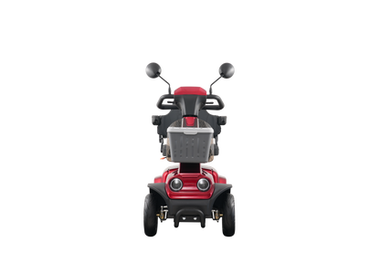 Mobility Scooter 4-Wheel Heavy Duty Red 300 LB 37 Mile Range USB 350W
