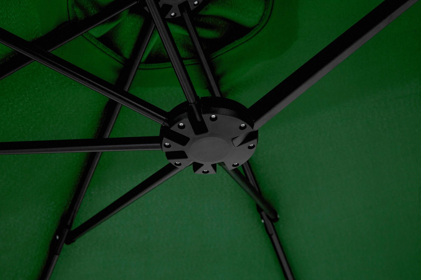 Patio Umbrella Rectangular Double Sided Dark Green 14.8ft Crank Lift