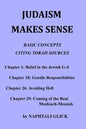 Judaism Makes Sense: Basic concepts citing Torah sources - Paperback