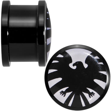 5/8 Licensed Hawkeye Logo Acrylic Screw Fit Plugs Set