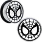 7/8 Licensed Spider-Man Single Flare Steel Tunnel Plugs Set