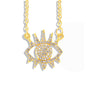New Stylish charming Protection Jewelry | Mythical Eye Amulet with Pave Crystal Inlay For Women
