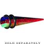 00G Green Red Blue Acrylic Vibrant Glitter Taper