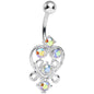 Aurora Gem Lovely in Lace Heart Belly Ring