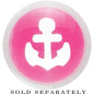 Clear Pink Acrylic Set Sail Nautical Anchor Saddle Plug Available in Sizes 6mm to 20mm