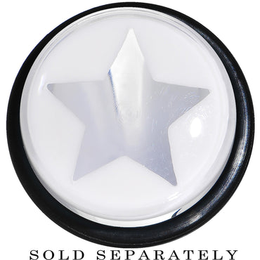 5/8 Clear White Acrylic Wish on a Star Taper