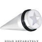 18mm Clear White Acrylic Wish on a Star Taper