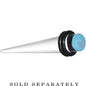 Clear Light Blue Acrylic Set Sail Nautical Anchor Taper 0G to 20mm