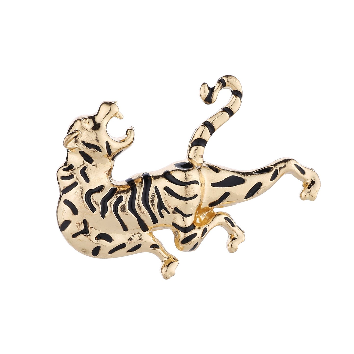 Fierce Lion Head And Tiger Personalized Vintage Brooch