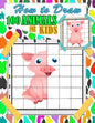 How To Draw Animals For Kids: 100 fun and cute animals drawing and activity book for kids with Copy Grid Method drawing for children, girls -3 Diffi - Paperback