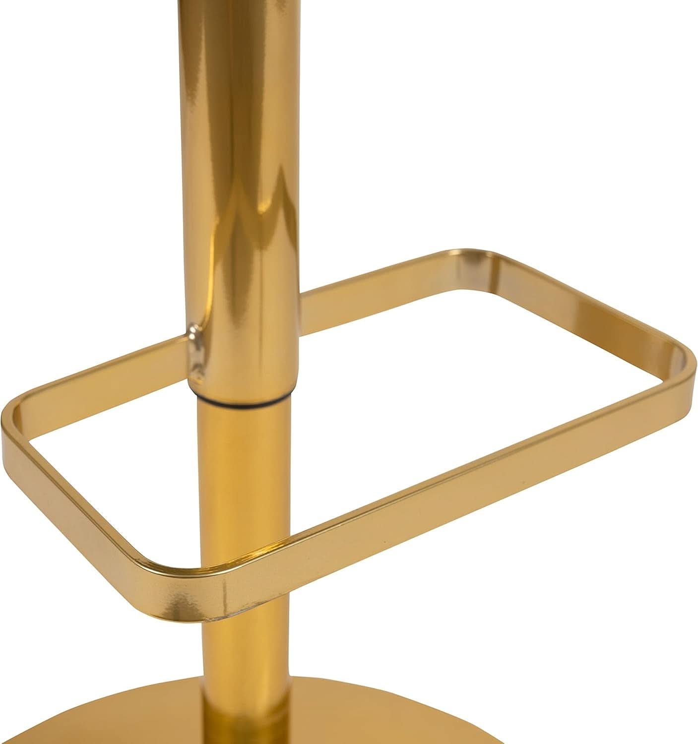 Contemporary Adjustable Height Barstool With Stylish Footrest