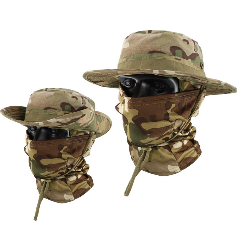 Multi-functional Outdoor Sun Protection Breathable Round-brim Fishing Hat