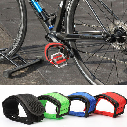 Fixed-Gear Bicycle Toe Straps with Hook-and-Loop Closure, 1 Pair