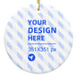 Home Decor Christmas Ceramic Round Pendant