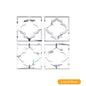 Colorful Life Furniture Refit Wardrobe Table Acrylic Wall Sticker