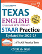 Grade 7 English Language Arts Literacy (ELA) Practice Workbook and Full-length Online Assessments: STAAR Study Guide - Paperback
