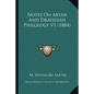 Notes On Aryan And Dravidian Philology V1 (1884) - Paperback