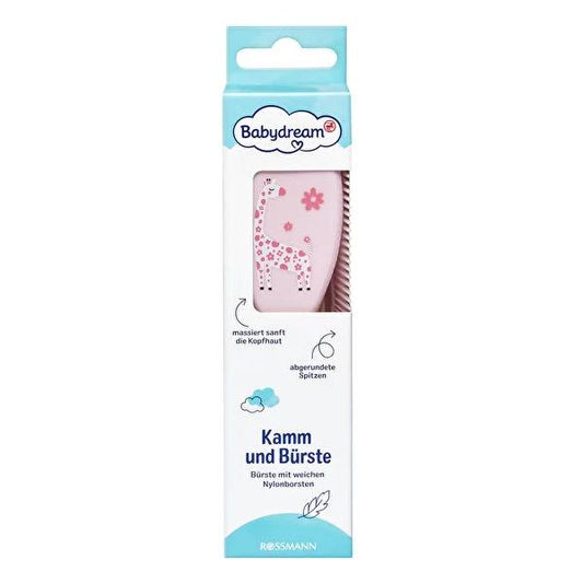 Babydream Baby Hair Care Set - Gentle Comb and Soft Bristle Brush for Newborns