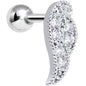Clear Gem Celestial Angel Wing Right Cartilage Earring