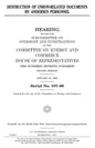 Destruction of Enron-related documents by Andersen personnel - Paperback