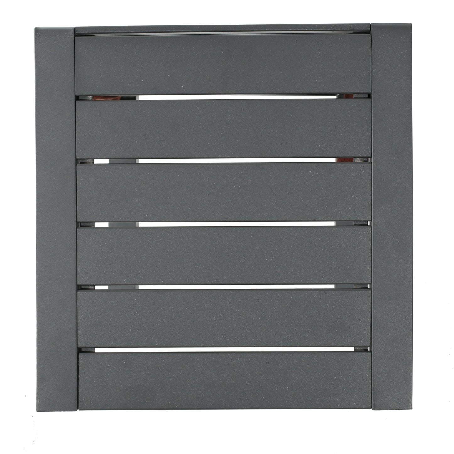 Outdoor C-Shape Side Table Aluminum Gray 14.5x15x24