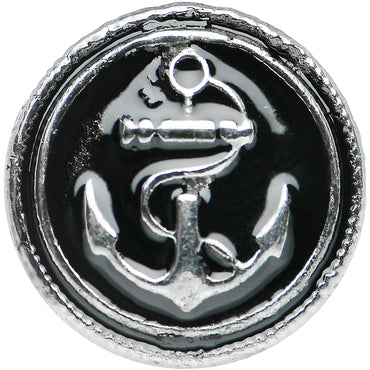 0G Stainless Steel Vintage Nautical Anchor Screw Fit Plug