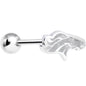 Officially Licensed NFL Cut Out Denver Broncos Tongue Ring