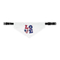 Patriotic Pet Bandana Collar - Celebrate Love, Perfect for July 4th, Dog Lovers, Pet Fashion, Cute Dog Accessories