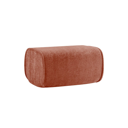 Harrison Ottoman Velvet - Red