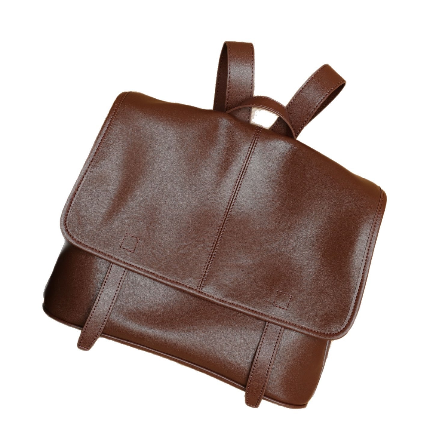 Cross-border Top-grain Vegetable-tanned Leather Backpack For Women, Large Capacity, Vintage Versatile Travel Bag, Genuine Leather Messenger Bag