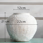Living Room Flower Arrangement Ceramic Retro Pottery Pot Coarse Pottery Vase
