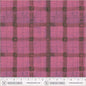 Beetroot Plaid Cotton 43/44 Fabric Per Yard