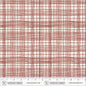 String Theory Plaid Pomegranate Cotton 43/44 Fabric Per Yard