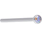 18G 3/4 Aurora CZ Steel Straight Fishtail Nose Ring 2mm