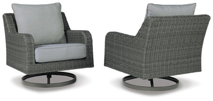 Elite Park - Swivel Lounge w/ Cushion - Gray