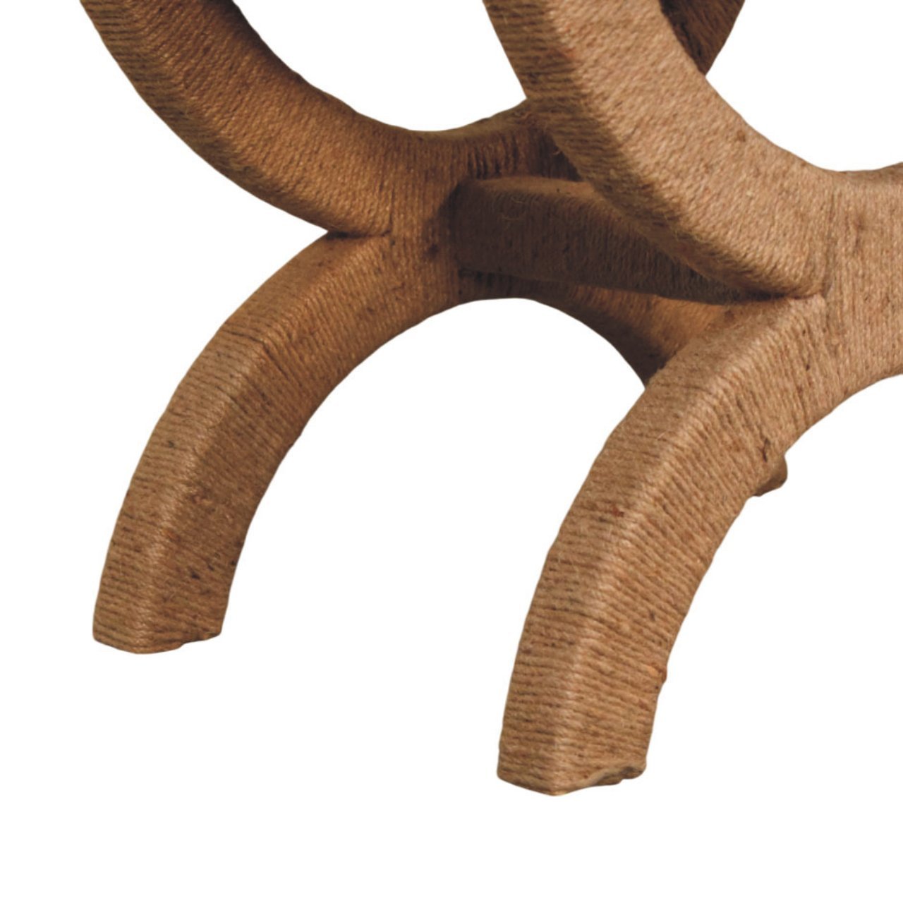 Artisan Furniture Solid Wood Rattan Arch Bench
