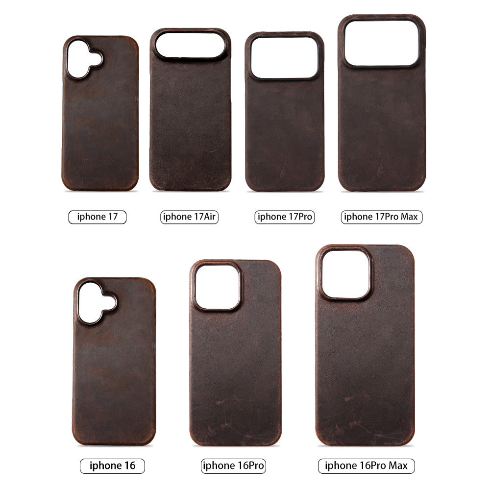 First-layer Cowhide Magnetic Protective Case For Phones