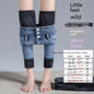 Women's Fashion Temperament High Waist Fleece Padded Jeans