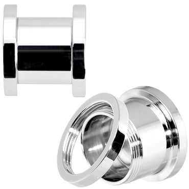 00G Stainless Steel Licensed Captain America Screw Fit Plug Set