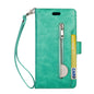 Multi function zipper wallet mobile leather case