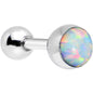 16G 5mm Imitation White Opal Tragus Cartilage Earring