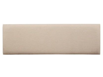 Tristan - Upholstered Backless Bench With U-Shaped Legs - Swiss Coffee