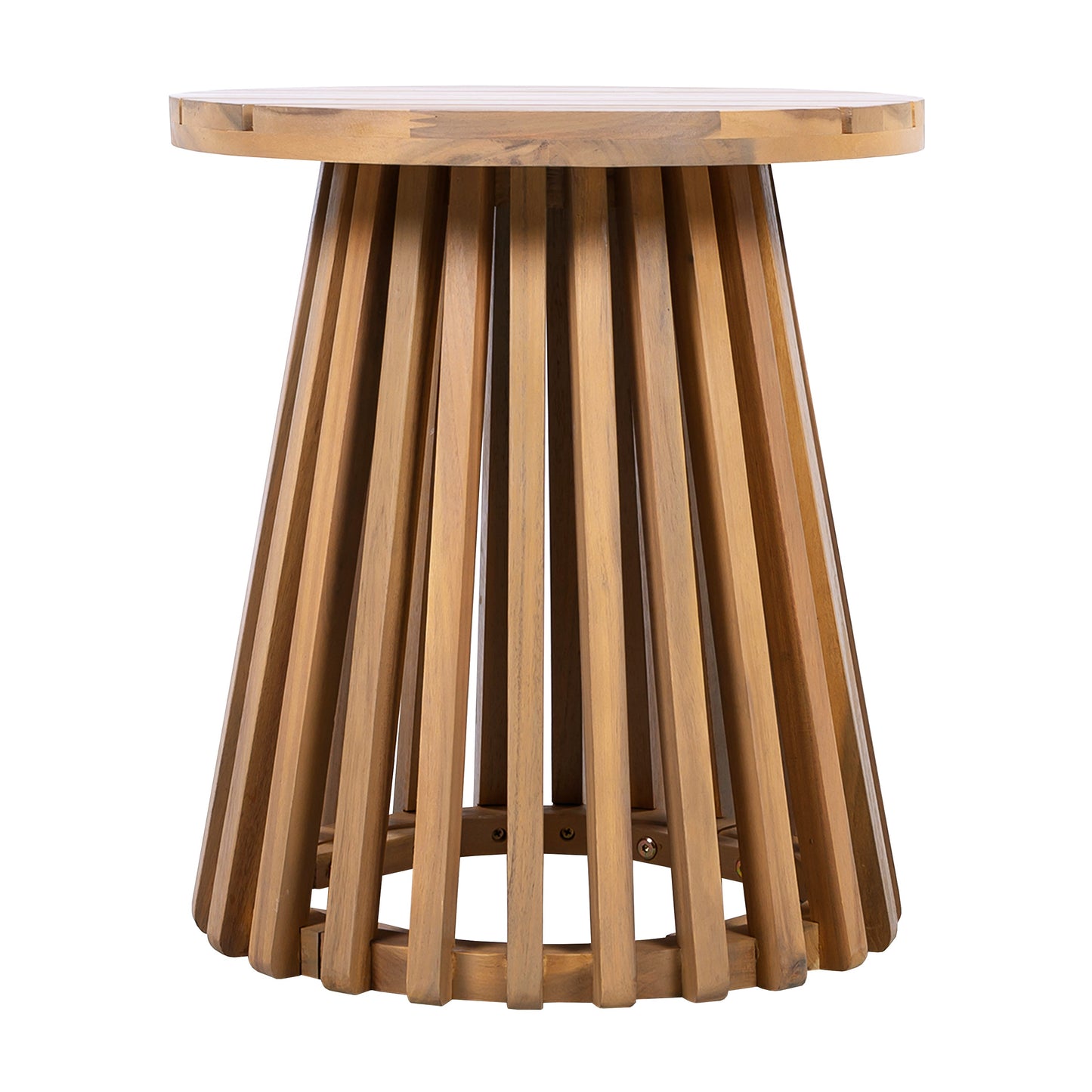 Outdoor Conversation Set Acacia Wood 3 Piece Club Chairs