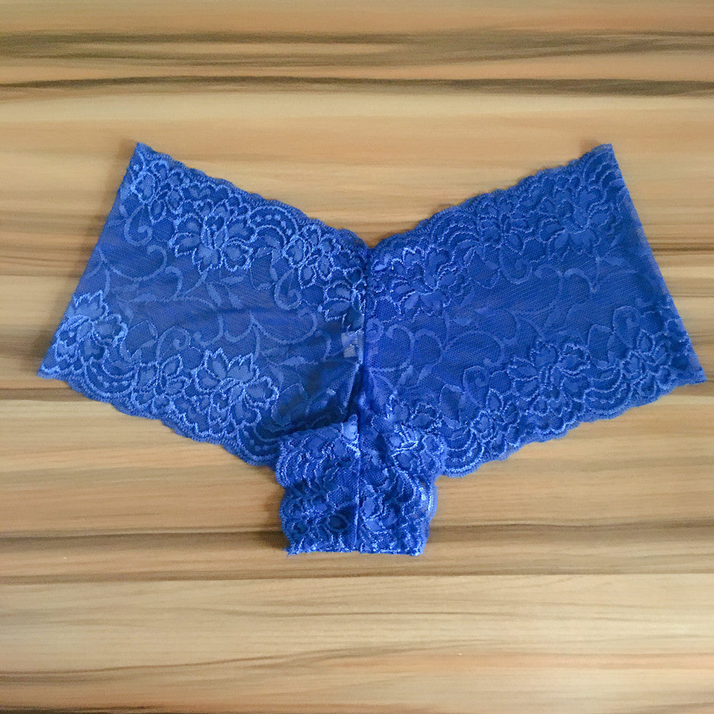 Women's Plus Size Sexy Lace Boxer Briefs